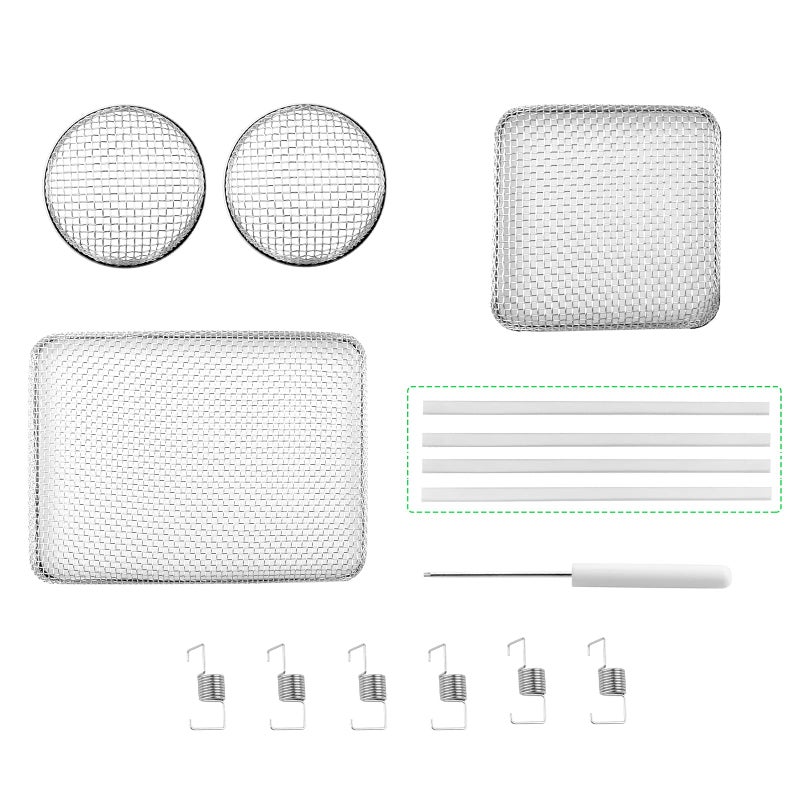 RVGUARD RV Flying Insect Screen for RV Water Heater Vent Cover Protects from Insects Stainless Steel Mesh with Installation Tool and Silicone Rubber