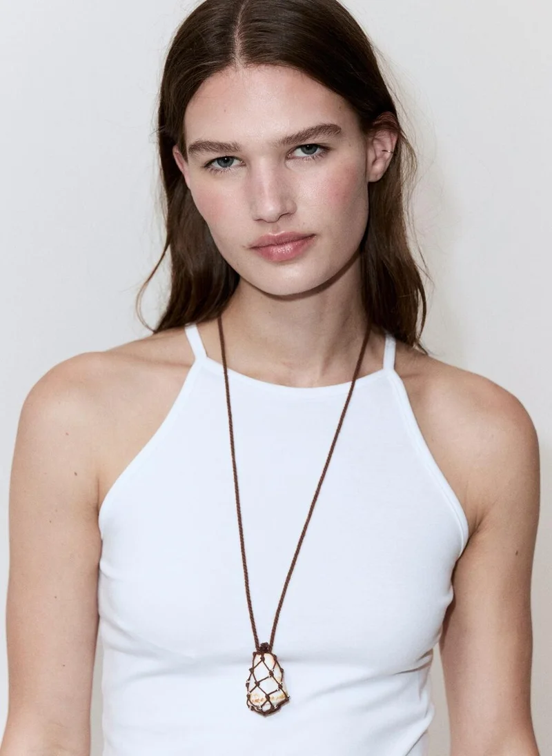 Mango 01-BLANCO Halter Cotton Top for Women | Best Price UAE