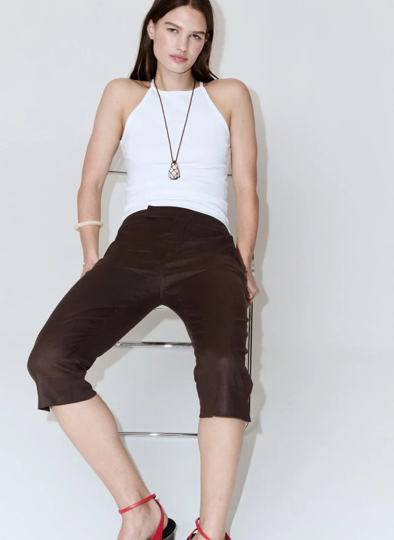 Mango 01-BLANCO Halter Cotton Top for Women | Best Price UAE