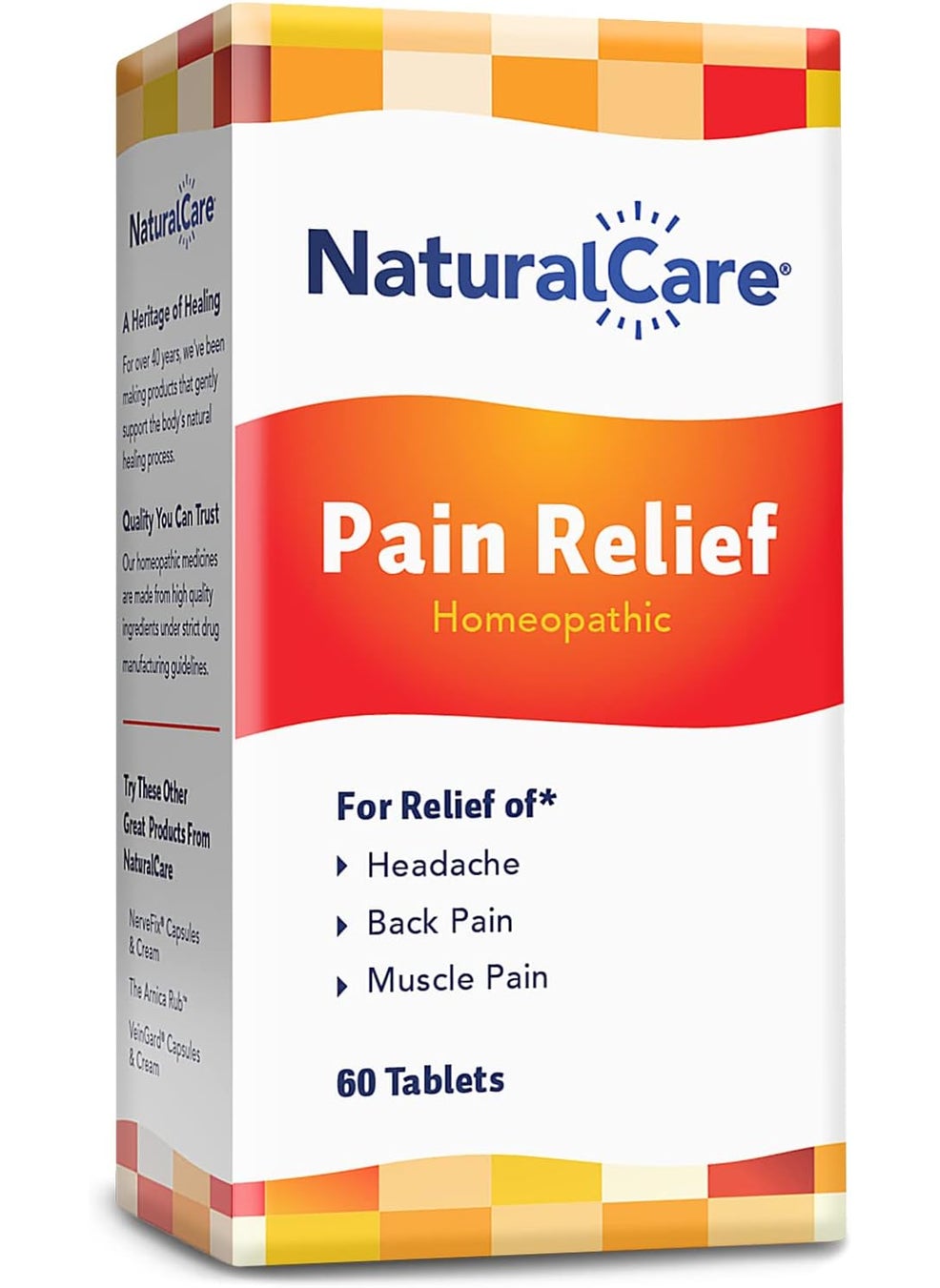 Natra-Bio Natra-Bio Natural Care Pain Relief, 60 Tablets 