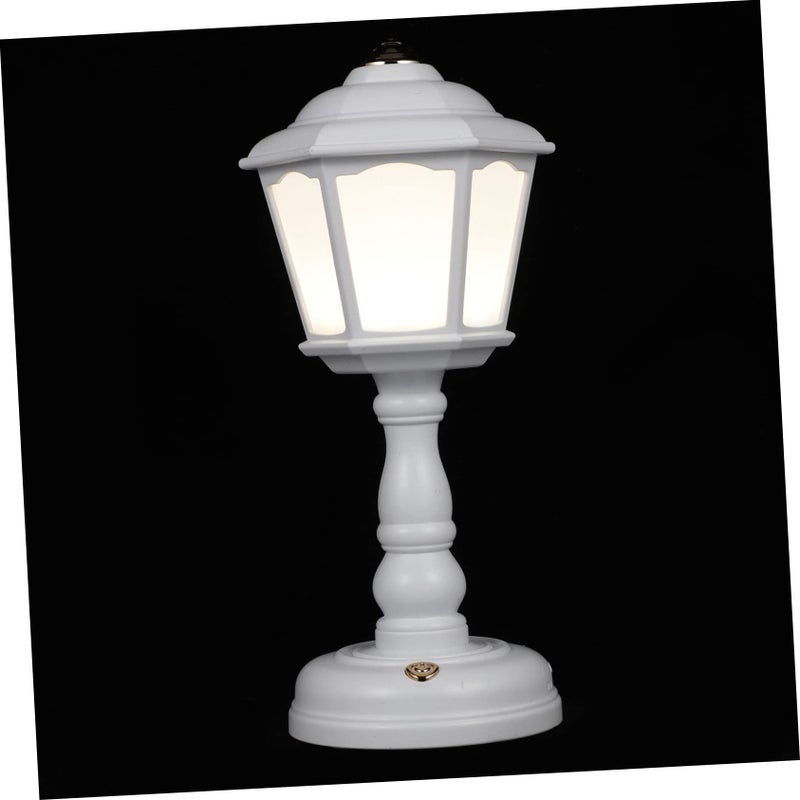 White Retro USB Charging Table Lamp Dimmable Night Light For Bedroom Vintage Decor - Image 2
