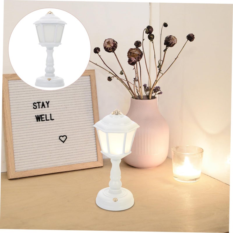 White Retro USB Charging Table Lamp Dimmable Night Light For Bedroom Vintage Decor - Image 4