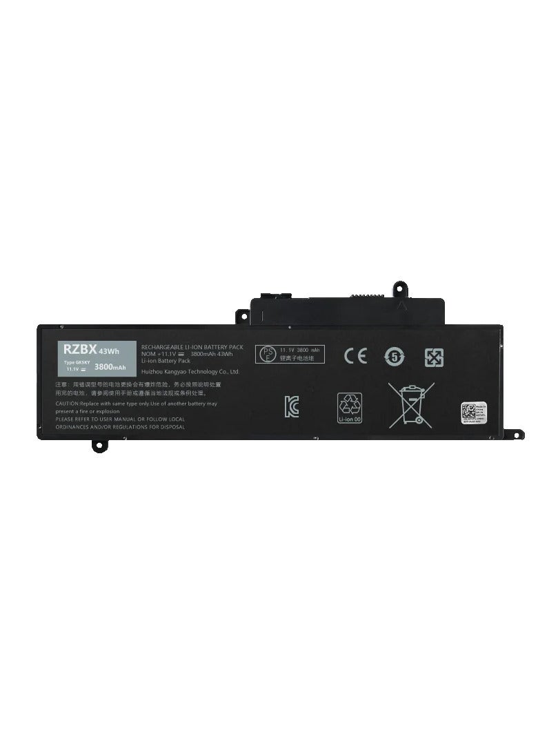 GK5KY Laptop Battery Replacement for Inspiron 11 3000 3147 3148 3152 13 7000 7353 7352 7347 7348 7359 7558 7568 Series; GK5KY 04K8YH 092NCT 92NCT 4K8YH P20T - Image 1