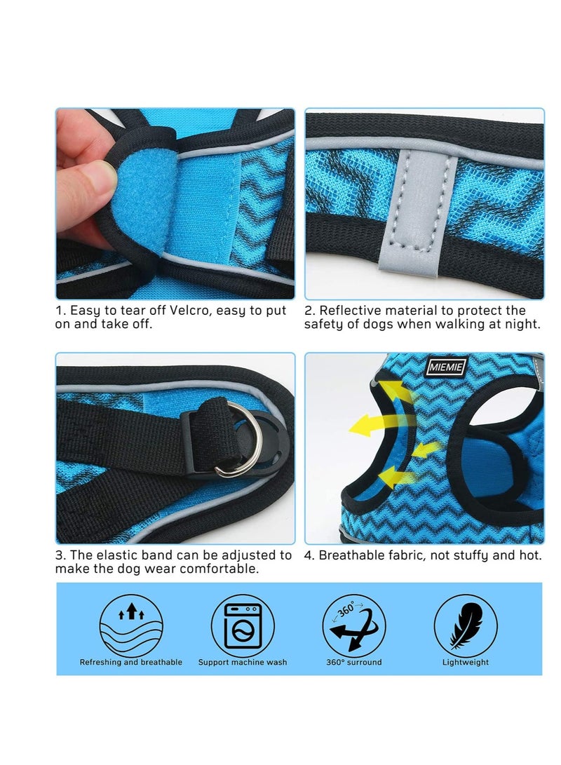 Harness and Leash No Pull Reflective Breathable Pet Adjustable Soft Padded Vest Easy Control for Puppy Small Medium Dogs Cats - Image 4