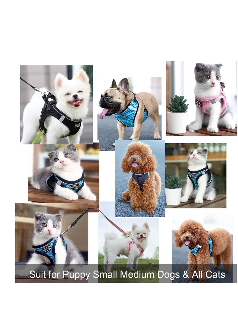 Harness and Leash No Pull Reflective Breathable Pet Adjustable Soft Padded Vest Easy Control for Puppy Small Medium Dogs Cats - Image 5