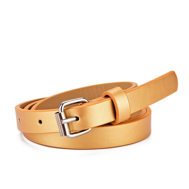 Glitter Heart Buckle Kids Denim Belt Glitt Pink  - Image 4