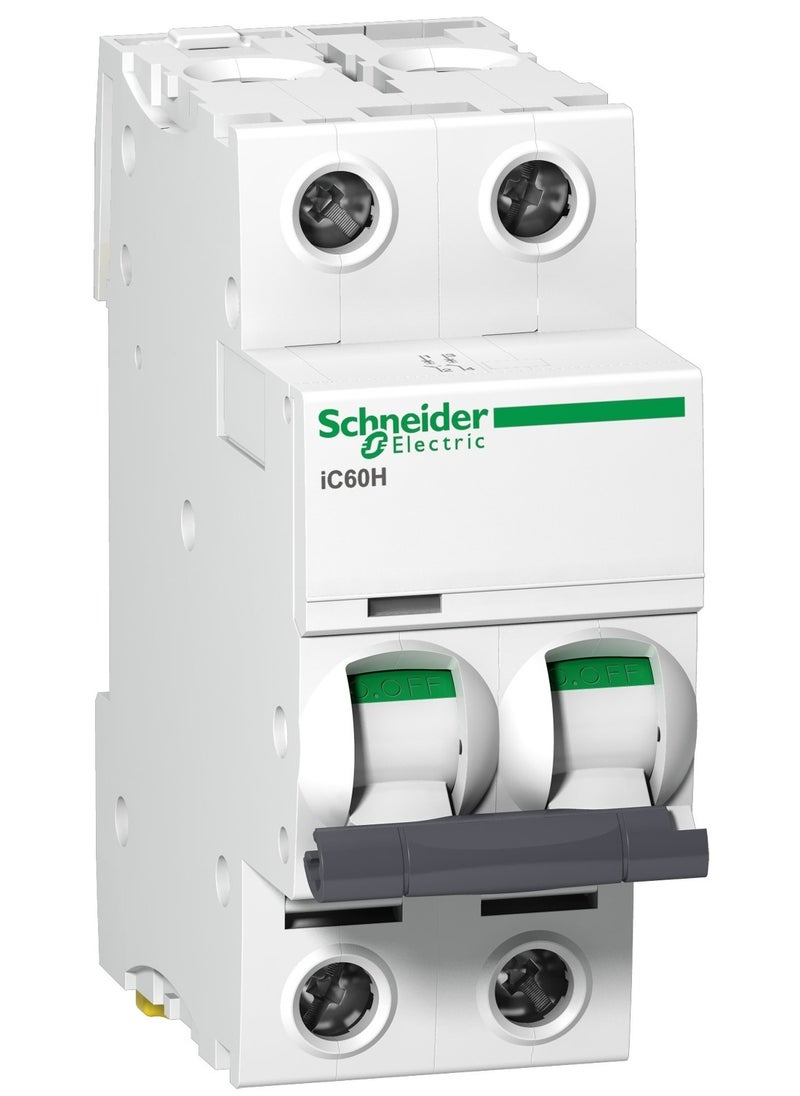 Schneider Electric A9F54210 Acti9 iC60H 2P 10A C Miniature Circuit breaker 