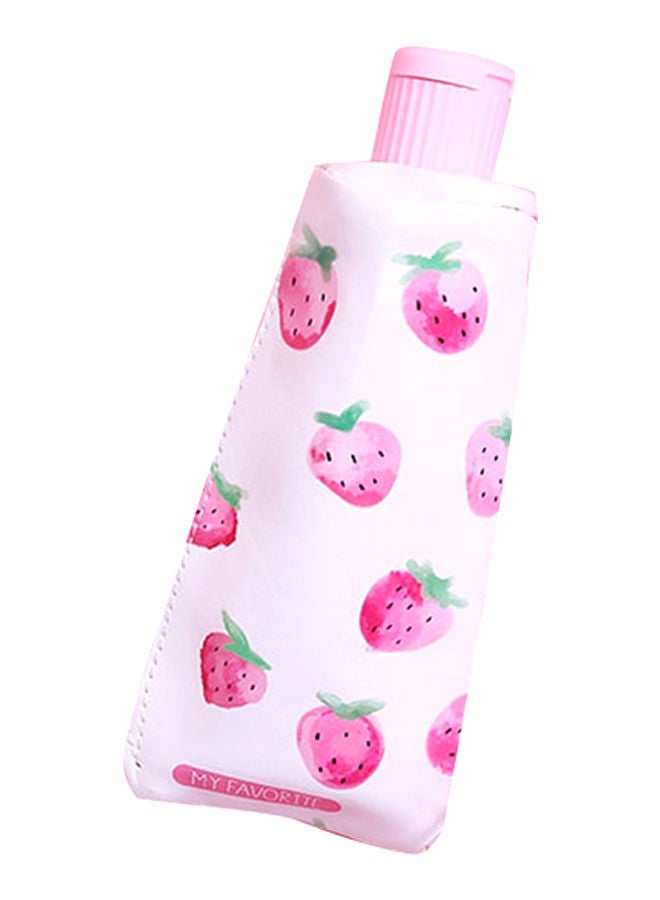 NIBEMINENT Pencil Sharpener Stationery Storage Bag Pink/Green