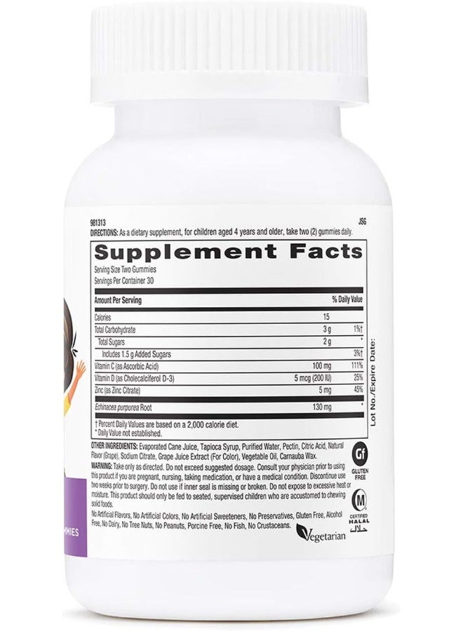 GNC Milestones Kids Immune Defense Gummy - Grape - Image 2