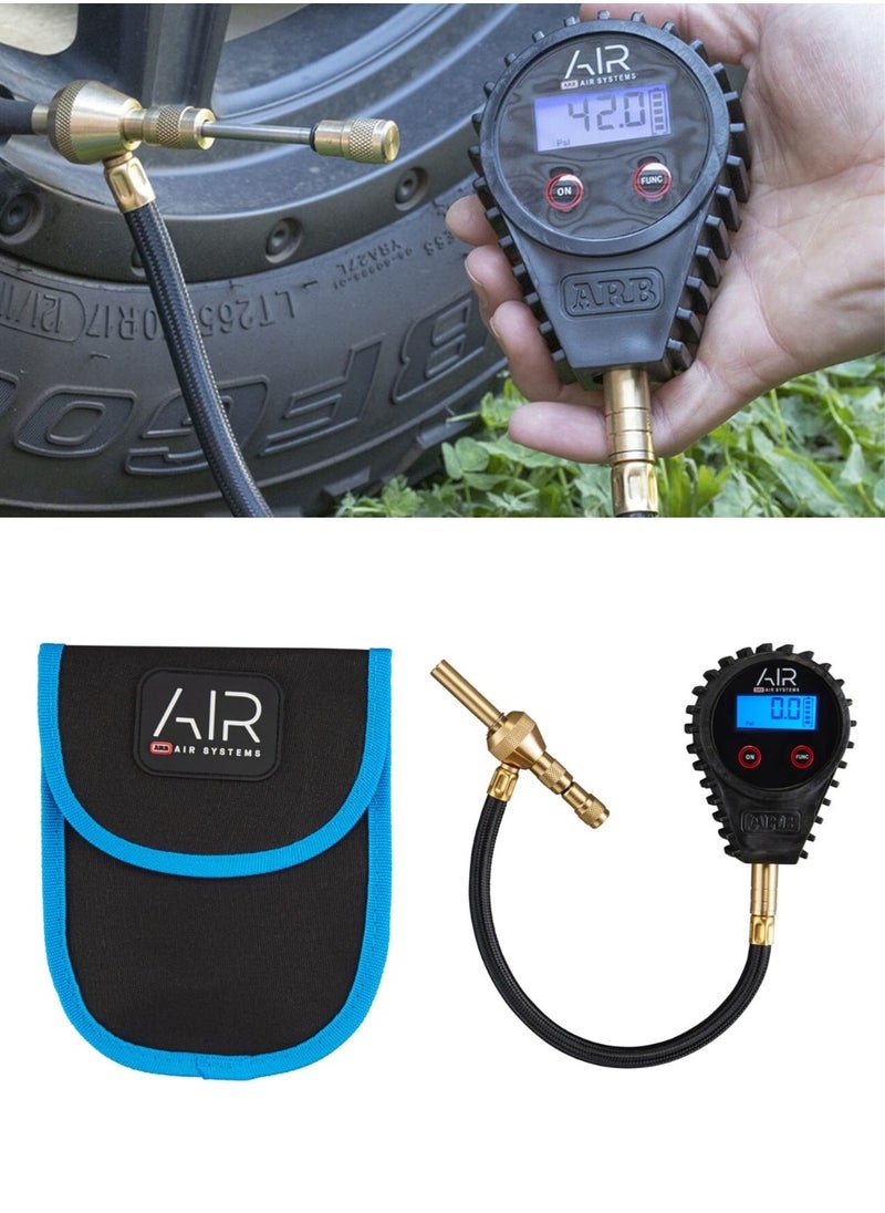 ARB - ARB E-Z Digital Tire Deflator and Pressure Gauge with Blue Backlit Display & Pouch - ARB510 - Image 1