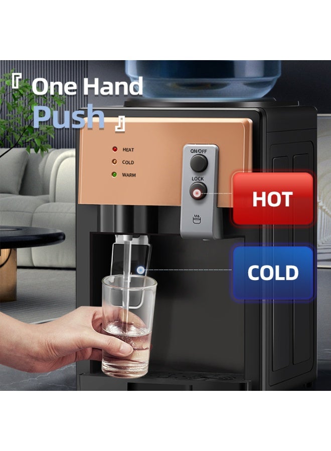 M.A&F's Table-top Water Dispenser, Hot/Cold Function, Top Loading Water Dispenser for 1.2 to 5 Gallon Bottles, 3 Adjustable Temperature, for Home, Kitchen, Office, Dorm Bedside Use - Image 4