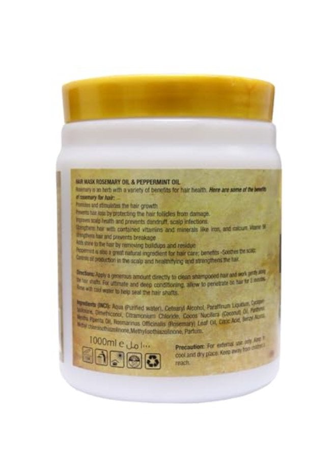 MOROCCAN SECRETS Rosemary Oil Hair Mask 1000ml - Image 3