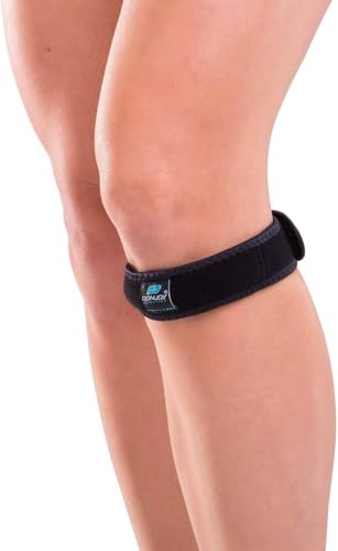 DonJoy Advantage Patella Tendon Strap for Tendonitis, Chondromalacia, Osgood Schlatter, Tubular Buttress for Pain Relief, Adjustable for Right or Left Knee, 13" - 19" - Image 1