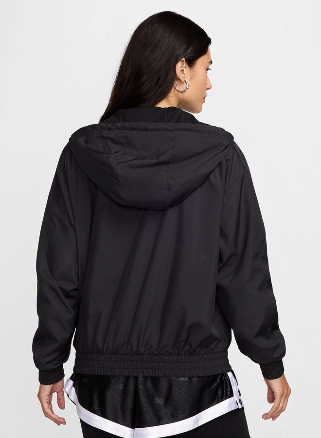 Nike Women’S Nike Essential Uv Woven Hooded Jacket - Image 2