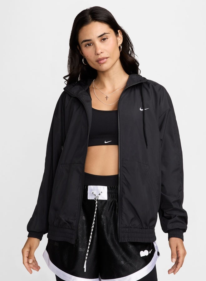 Nike Women’S Nike Essential Uv Woven Hooded Jacket - Image 1