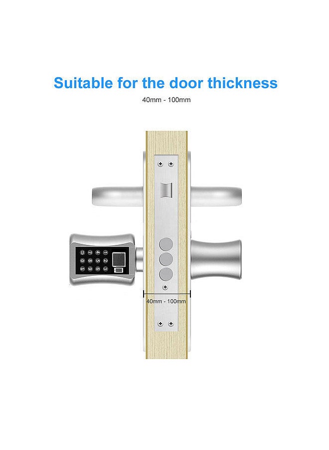 Generic - Smart Cylinder Lock With Tuya APP Keyless Electronic Fingerprint Door Lock BT Digital Password Lock Code Anti-theft Security Door Lock Core with Key Electric Lock - Image 1
