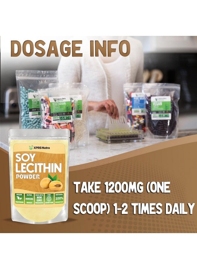XPRS Nutra بودرة ليسيثين الصويا من XPRS Nutra - مادة مضافة غذائية لتثبيت الدهون - مناسبة للطهي، الخبز وأكثر - بودرة ليسيثين صويا صديقة للنباتيين (4 أونصات) - Image 5