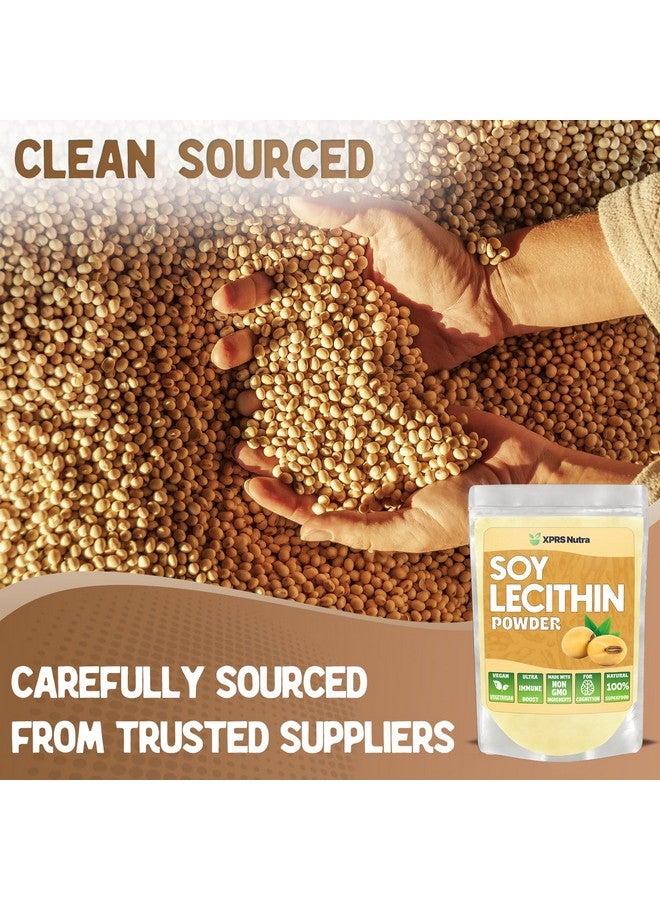 XPRS Nutra بودرة ليسيثين الصويا من XPRS Nutra - مادة مضافة غذائية لتثبيت الدهون - مناسبة للطهي، الخبز وأكثر - بودرة ليسيثين صويا صديقة للنباتيين (4 أونصات) - Image 3