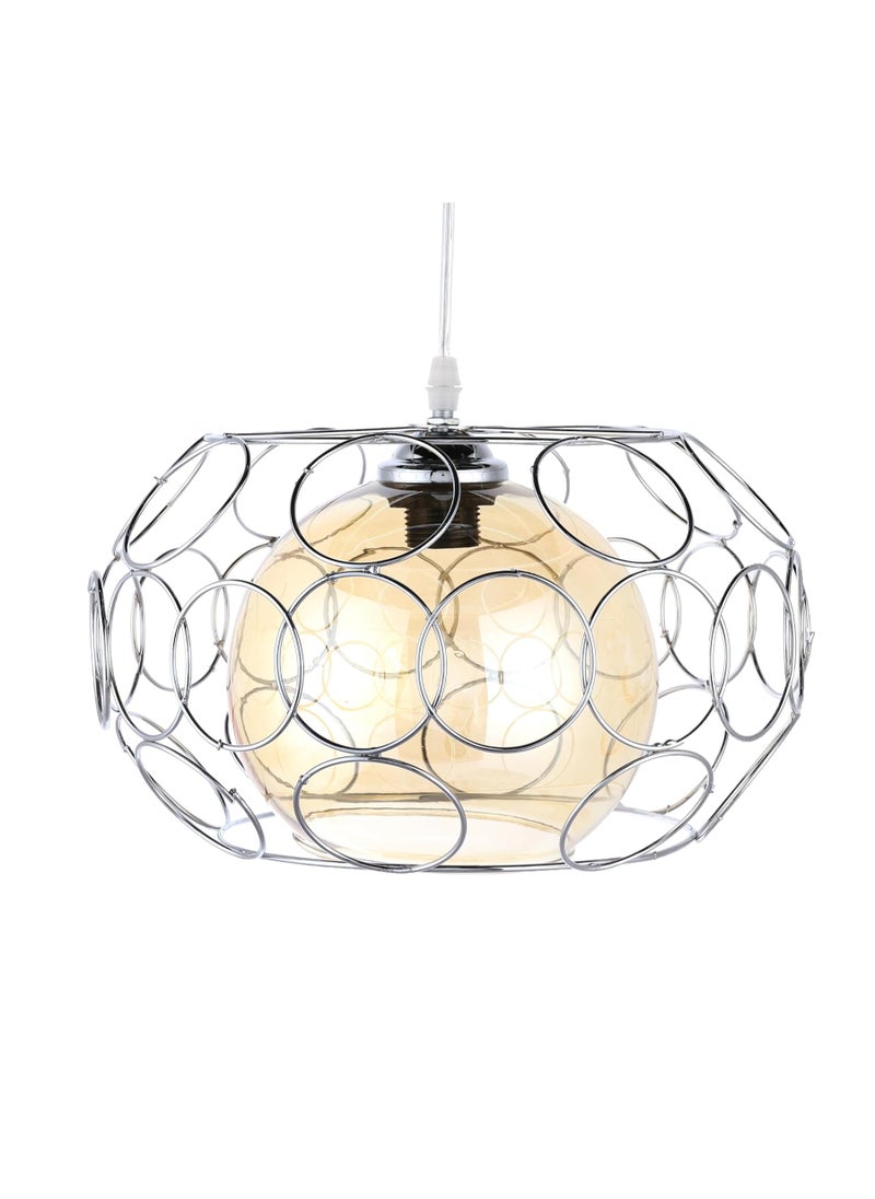 Generic Silver Ball Modern Ceiling Pendant Light, 1 Lamp  - Image 1