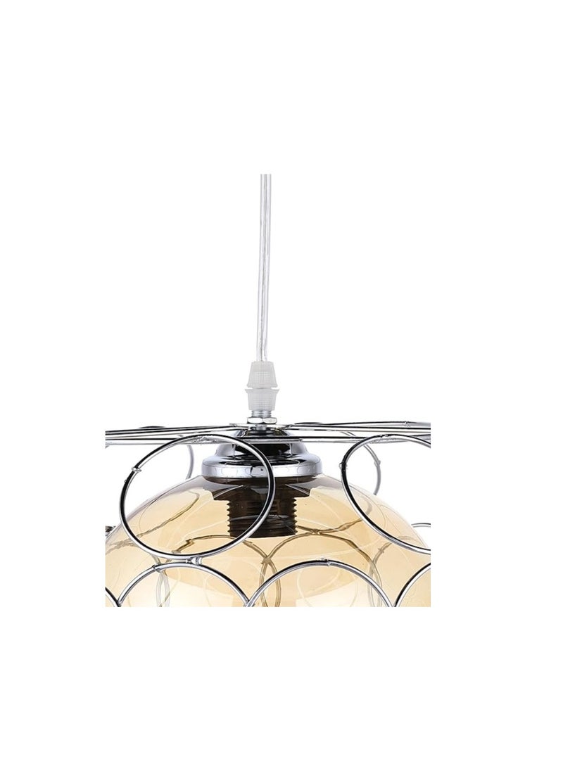 Generic Silver Ball Modern Ceiling Pendant Light, 1 Lamp  - Image 3
