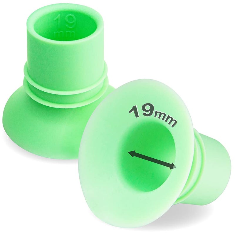 Nenesupply 1st Generation 19mm Flange Insert Compatible with Elvie Stride Flange Pump Parts Medela Momcozy Spectra Flange Willow Reduce 24mm to 19mm Use as Elvie & Medela Insert - Image 1