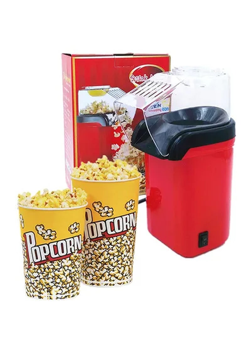 Rabos Electric Popcorn Machine 1200 W XX-37538R-UK Red/Black/Clear - Image 2