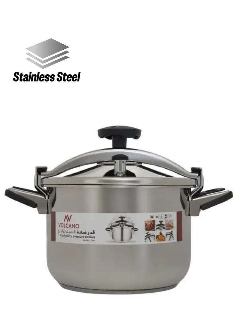 Volcano 9Liters Volcano Steel Pressure Cooker 9 Liter Grey  - Image 1