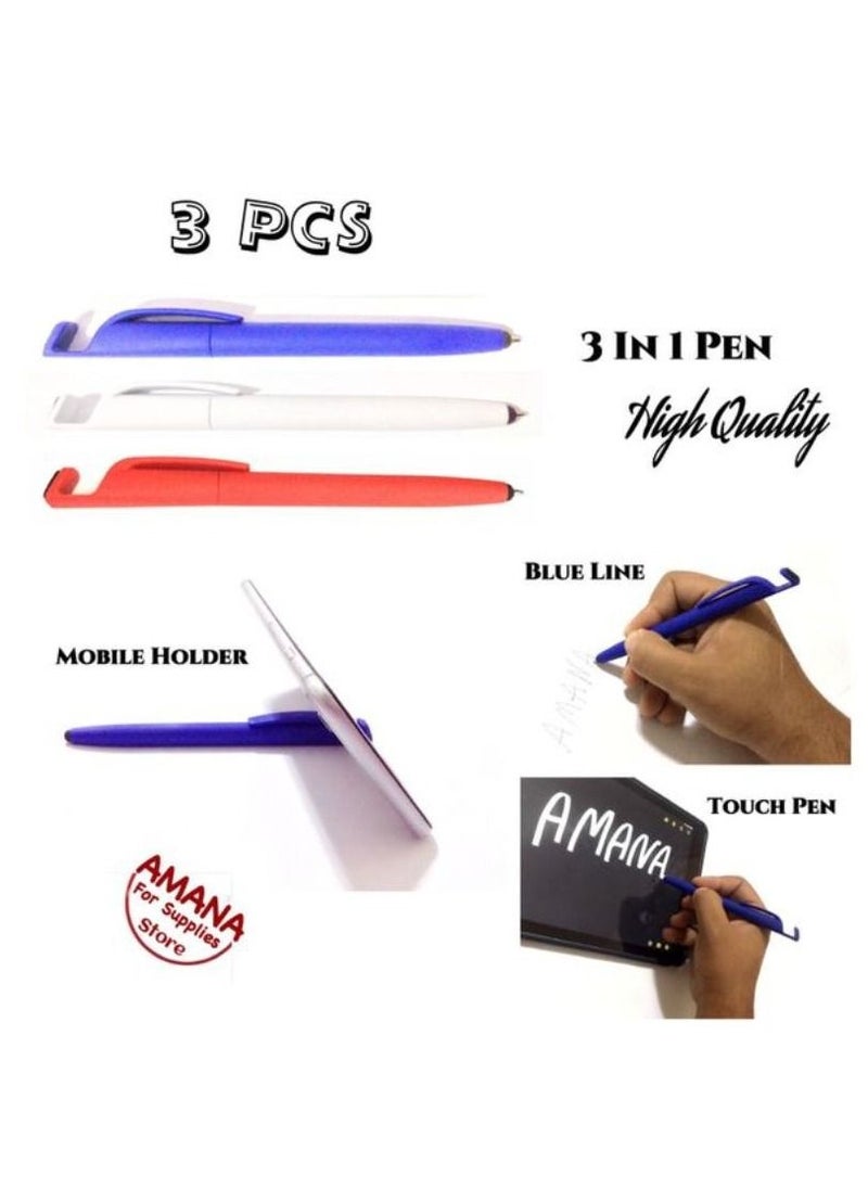 Generic - Touch Pen For Writing And Smart Devices - Smooth Surface  - 3 Pens - Image 1