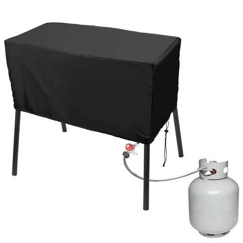 LUEXBOX HeavyDuty Waterproof Patio Cover for 2Burner Outdoor Cooking System Camp Stove Protector Protective Shield for Outdoor Kitchen Compatible with Camp Chef EX60LW EX170LW EX280LW YK60LW and More - Image 1