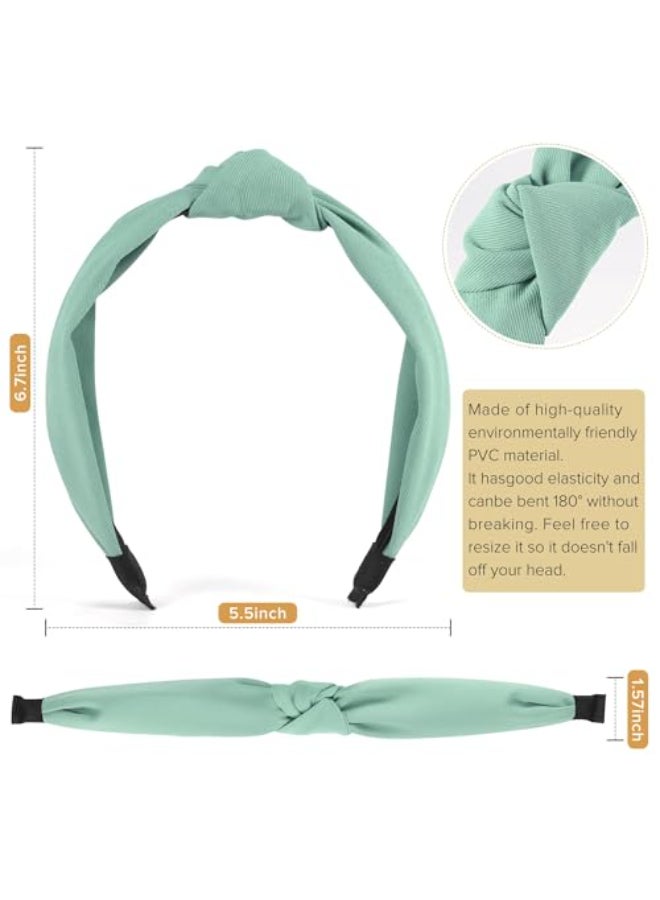 DiyJibb Headbands for Women Girls 6PCS Stylish Top Knotted Headbands Knotted Headband for Women Head Bands Wide Hairband Hair Accessories - Image 3