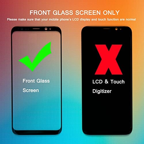UYGHHK S8 Screen Replacement Front Glass Outer Repair Kit Compatible with Samsung Galaxy S8 SMG950 Series 58No LCD Touch Digitizer - Image 3