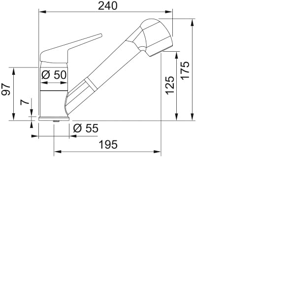 Franke SS Kitchen Sink Tap Black Finish PullOut Nozzle TapCorrosion Acid Resistant AntiScratchEasy Cleaning5Yrs WarrantySUS304 SS DurabilityFranke RMD 891Black Novara Plus Spray Top HP ON - Image 2