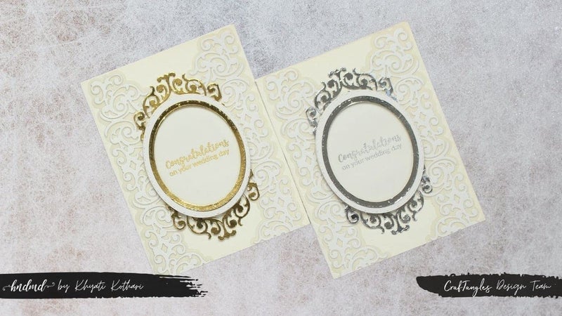 CrafTangles Steel Dies - Stitched Ovals (Set of 14 Dies) - Image 2
