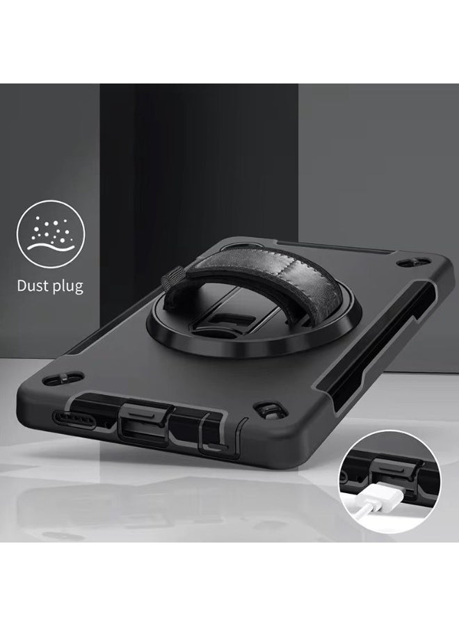 Cat - Cot حافظة متينة لجهاز سامسونج جالاكسي تاب A11 (8.7 بوصة) مع حزام يد دوار 360° وواقي شاشة - حماية ثقيلة - Image 4