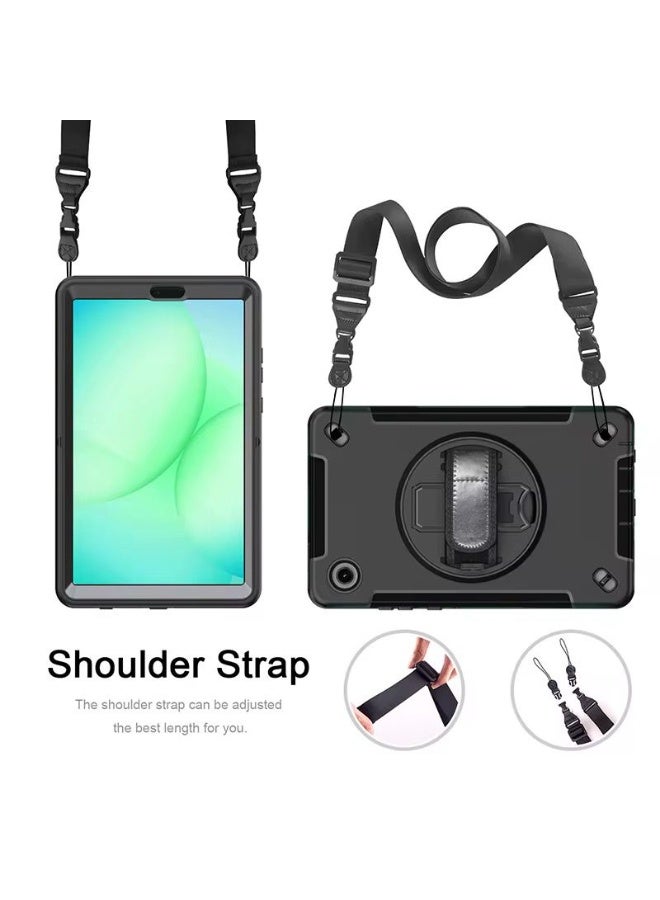 Cat - Cot حافظة متينة لجهاز سامسونج جالاكسي تاب A11 (8.7 بوصة) مع حزام يد دوار 360° وواقي شاشة - حماية ثقيلة - Image 5