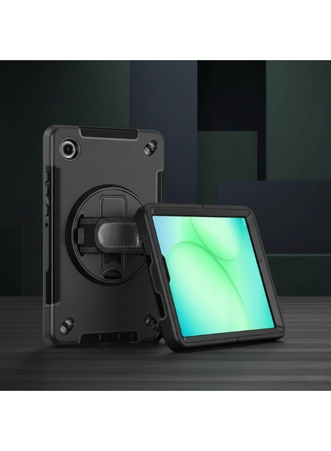 Cat - Cot حافظة متينة لجهاز سامسونج جالاكسي تاب A11 (8.7 بوصة) مع حزام يد دوار 360° وواقي شاشة - حماية ثقيلة - Image 1