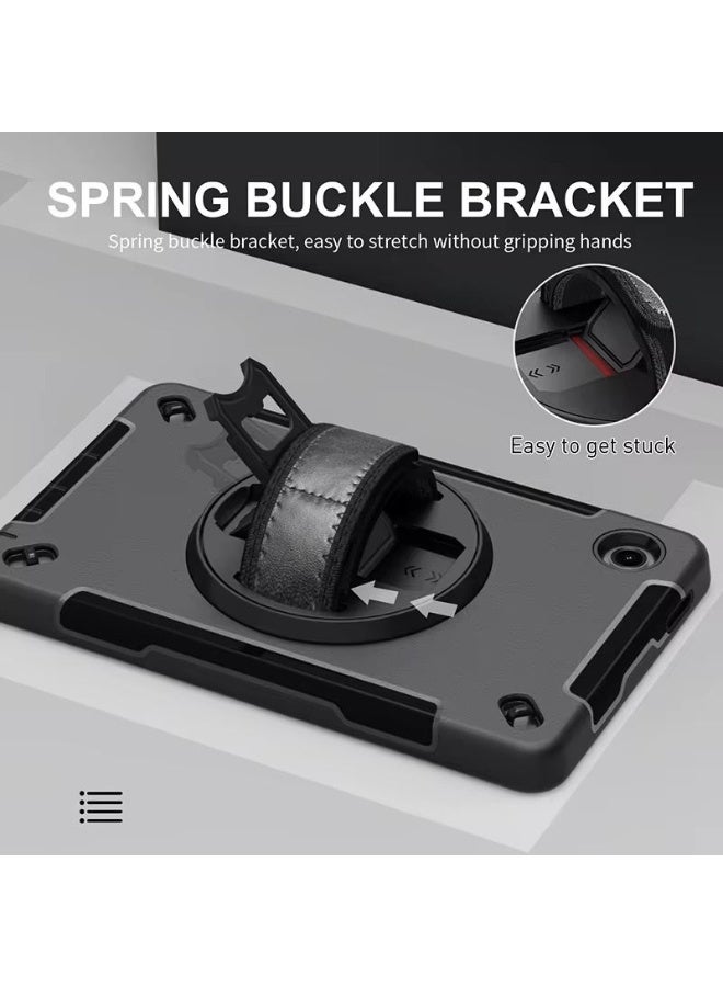 Cat - Cot حافظة متينة لجهاز سامسونج جالاكسي تاب A11 (8.7 بوصة) مع حزام يد دوار 360° وواقي شاشة - حماية ثقيلة - Image 3