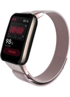 ZORE Xiaomi Mi Band 7 Pro Krd-01 Metal Band-Pink  - Image 1