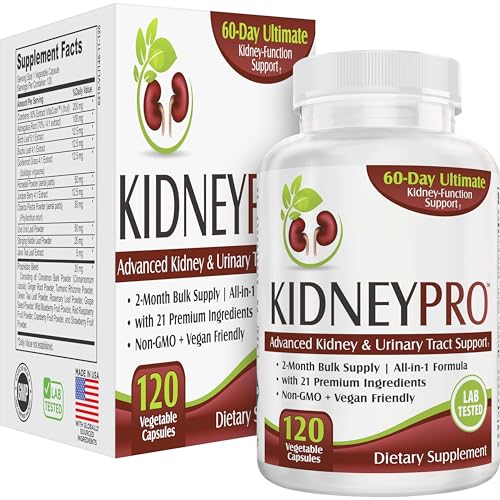 Elevate Recovery Supplements Kidney-Pro: with 21 Kidney Health Supplements in 1 Formula (Total Kidney Support),120 capsules. - Image 1