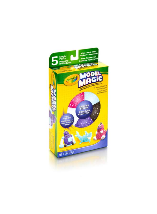 Crayola 5-Piece Model Magic Shimmer Clay Set Assorted Color CRA232229A001 - Image 4
