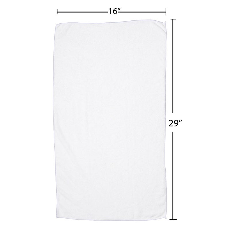 Fromm Softees Microfiber Hair Towels, Absorbent Salon Hair Towels for Hairstylists, Barbers, Spa & Gym, Fast-Drying, Ultra-Soft, Lint-Free, Multi-Purpose Towels, 16" x 29"- 10-Pack - White - Image 5
