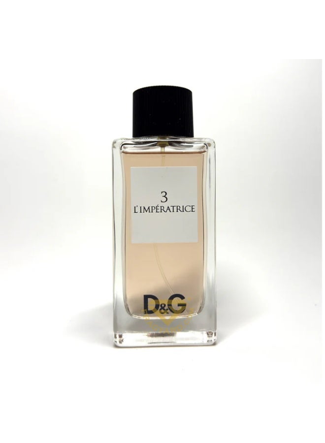 D&G L'Imperatrice 3 For Women By D&G Dolce Gabbana Edt  100Ml Spray With White Box  Tester Duty Free Quality - Image 2
