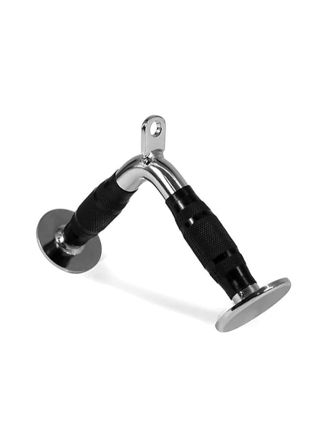 Generic - Pull Down Bar,V-Shaped Rotating Straight Press Down Bar,Tricep Rope,Strength Training Double D/Single D Row Handle Cable Attachment for Weight Workout,Cable Machine Accessories(V Bar) - Image 1
