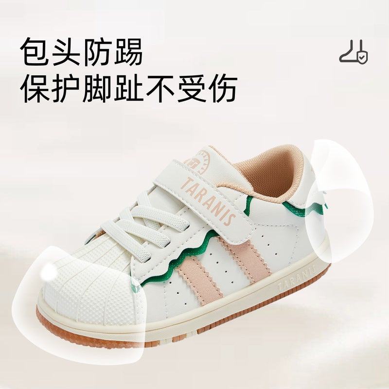 Tyrannis Baby Shoes With Toe Protection, Anti-Kick Toddler Shoes, Non-Slip Soft Sole Sneakers For Boys And Girls - Image 5