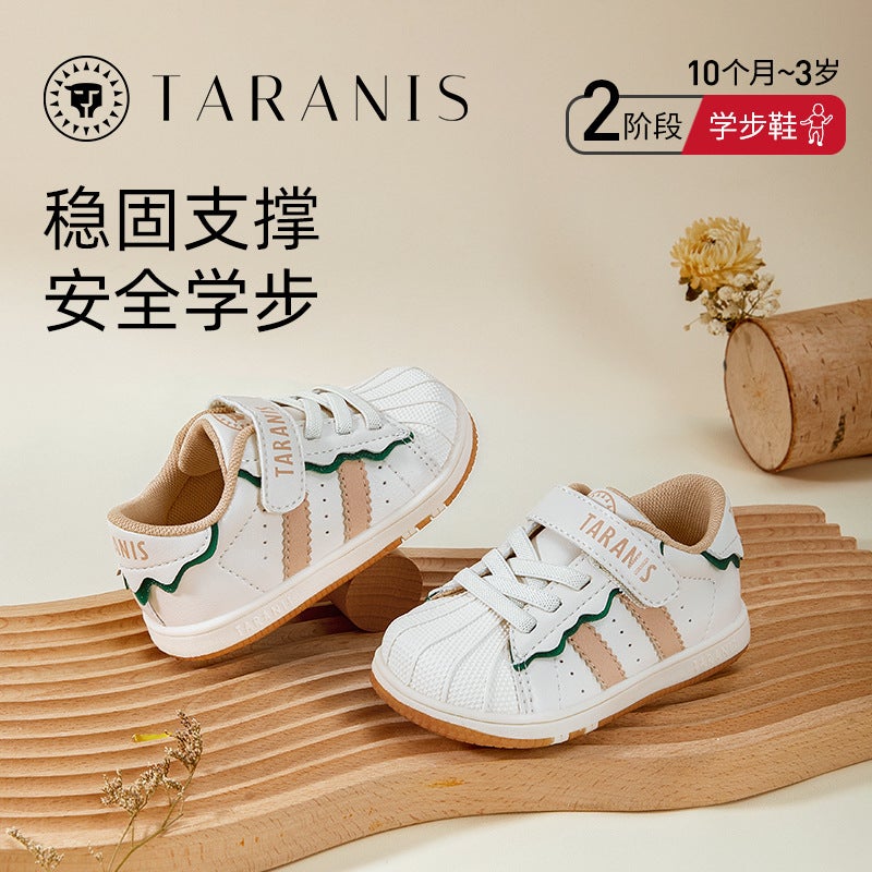 Tyrannis Baby Shoes With Toe Protection, Anti-Kick Toddler Shoes, Non-Slip Soft Sole Sneakers For Boys And Girls - Image 2