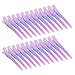 Bantoye 24 Packs Duck Bill Clips Bantoye 275 Inches Rustproof Metal Alligator Curl Clips with Holes for Hair Styling Hair Coloring Gradient Pink - Image 2