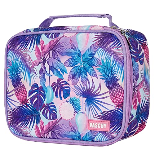 VASCHY Large Pencil Case Bag, Art Supply Marker Organizer Big Pen Pouch with Detachable Layers Slots Multiple Zipper Pockets for Kids Adults School Office Purple - Image 1