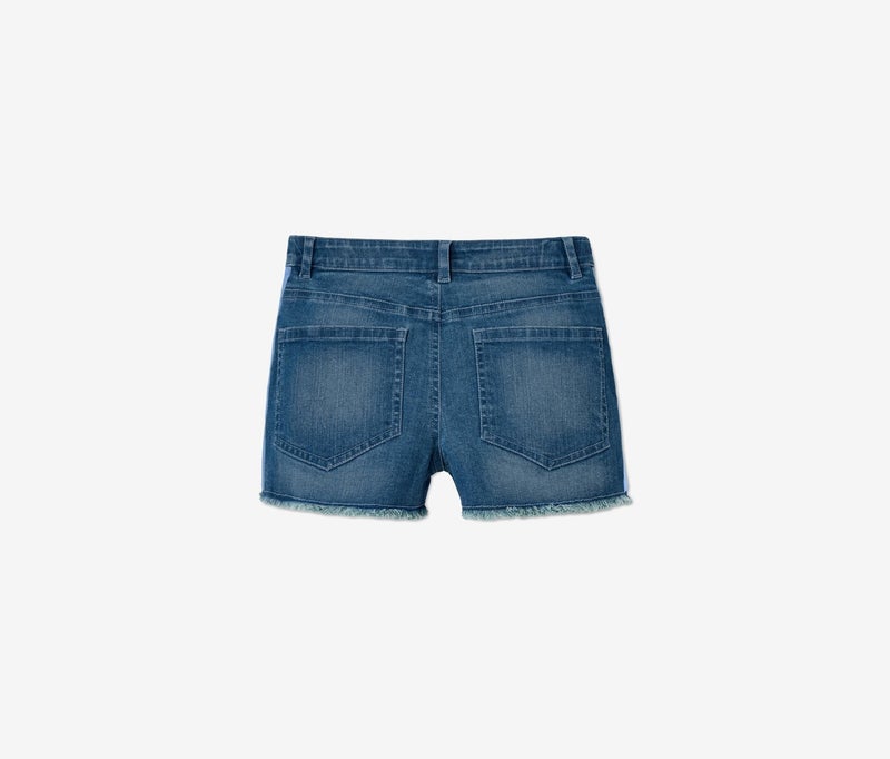 Tchibo Kids Girls Denim Shorts, Blue  - Image 3