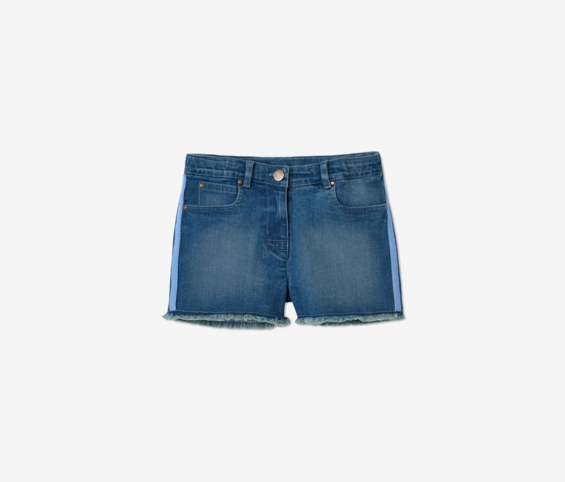 Tchibo Kids Girls Denim Shorts, Blue  - Image 2