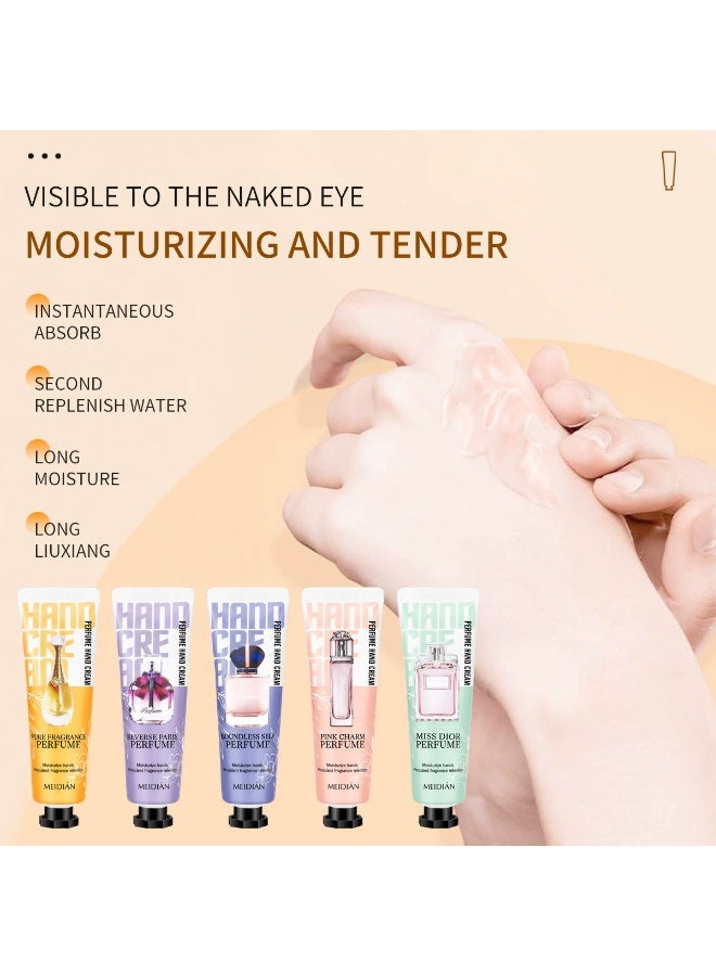 Meidián Hand Cream Set Perfume Hand Cream 5 Pieces Bag - Image 4